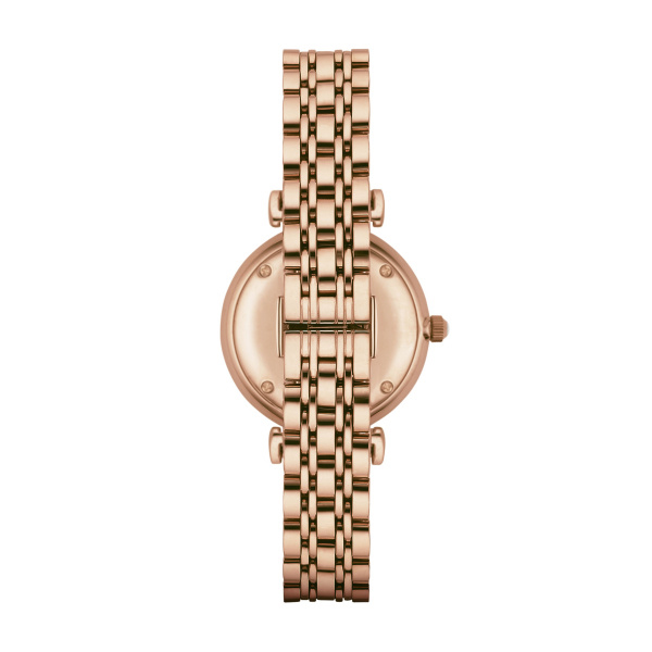 Women’s Rose-Gold-Plated Analogue Watch with Rhinestones (AR1909)