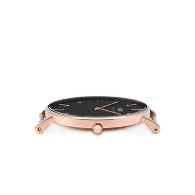 Classic Sheffield 36mm Black and Rose Gold