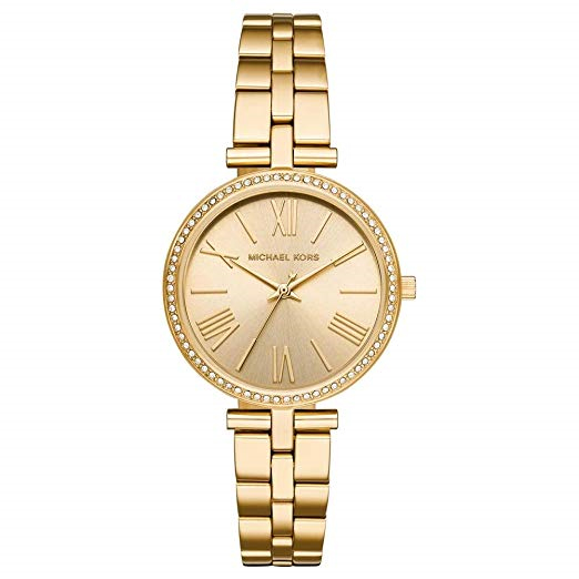 yellow gold michael kors watch