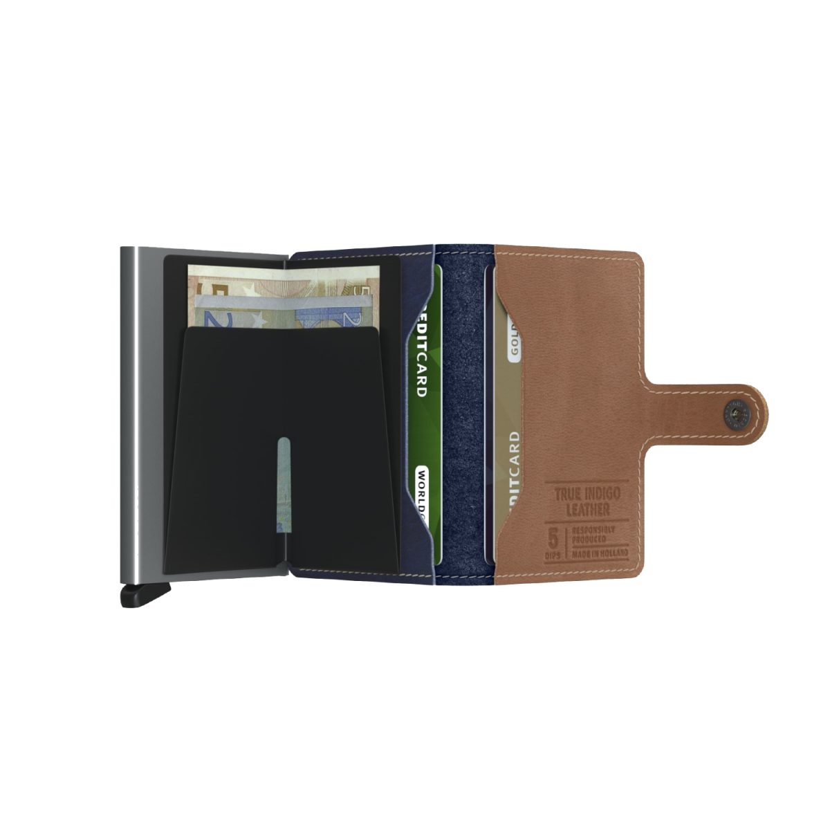 Secrid Miniwallet Indigo 5 - Titanium