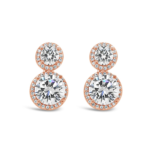 Absolute Rose Gold Drop Earrings (E2095RS) RJ Barber & Sons