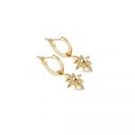 Amy Huberman Star Earrings with Clear Stones (EO22)