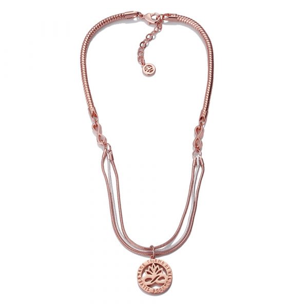 Rose Gold and Silver Plated Pendant (EOJ107)