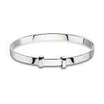 Faith - Plain Love, Hope and Faith Christening Bangle (LSB0026)