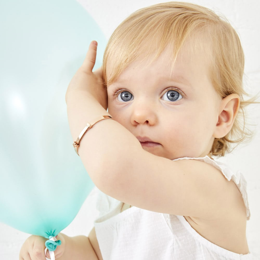 Rose gold deals baby bangle