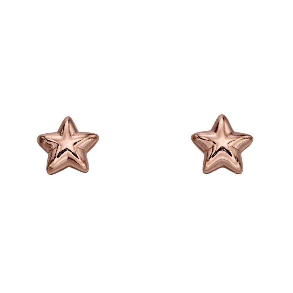 Rose gold star studs hotsell
