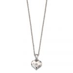 Bella Diamond Heart Pendant and Chain (LSN0010)
