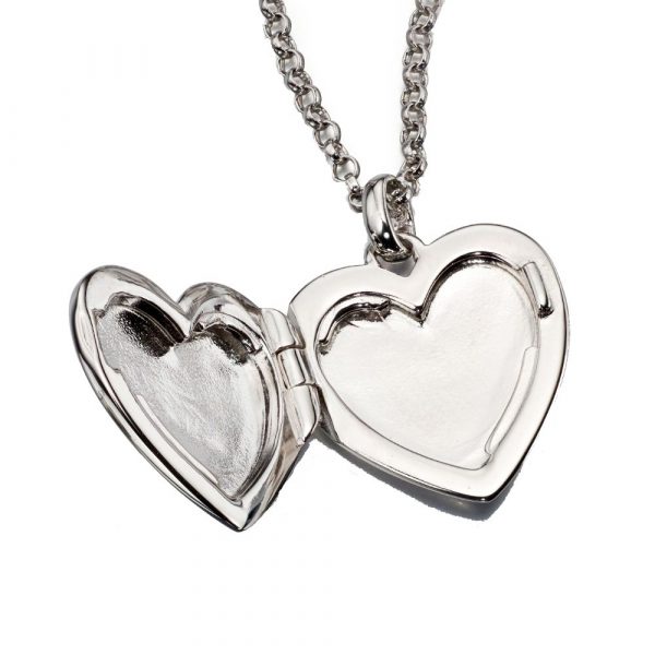 Olivia Plain Medium Heart Locket and Chain (LSN0023)