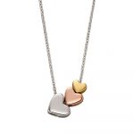 Elisa 3 Coloured Heart Necklace (LSN0233)