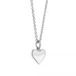 Amy Silver Plated Pendant with Heart (P3001HTSR)
