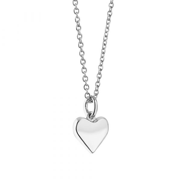 Amy Silver Plated Pendant with Heart (P3001HTSR)