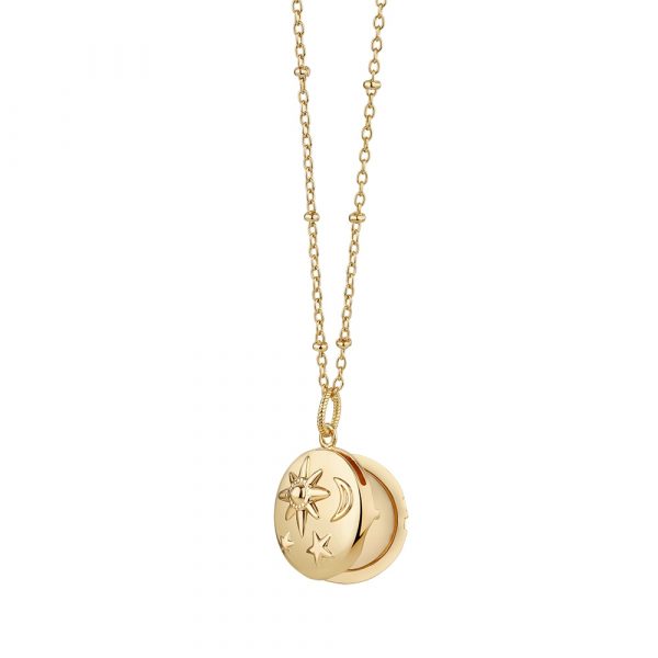 Amy Huberman Locket with Sun, Moon and Stars (P4002L)