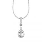 Drop Pendant with Clear Stones (P423C)
