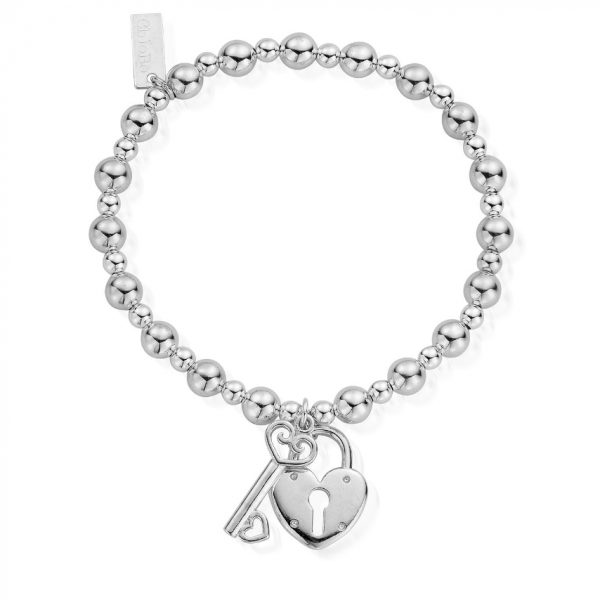 Mini Small Ball Lock & Key Bracelet (SBMSB923)