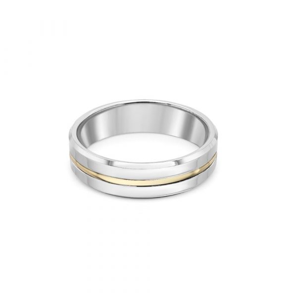 Palladium 950 9ct Gold Wedding Ring