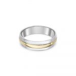 Palladium 950 9ct Gold Wedding Ring