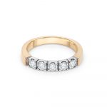 9ct Yellow and White Gold Eternity Ring