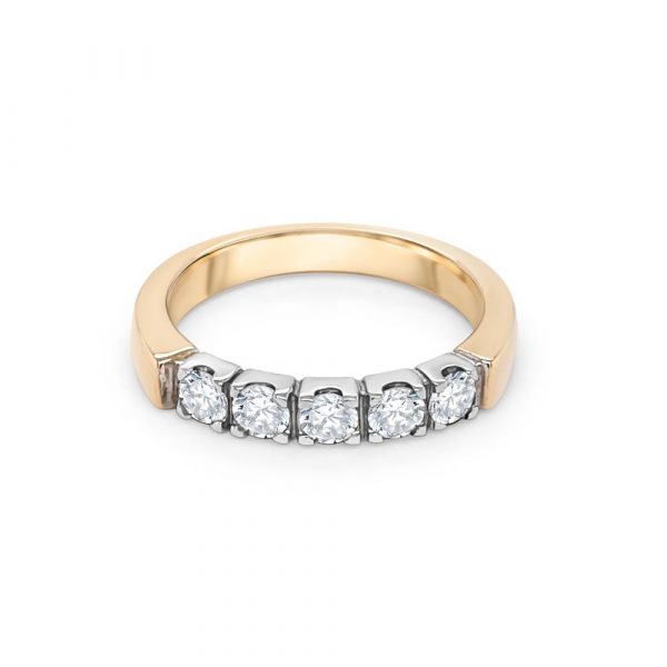 9ct Yellow and White Gold Eternity Ring