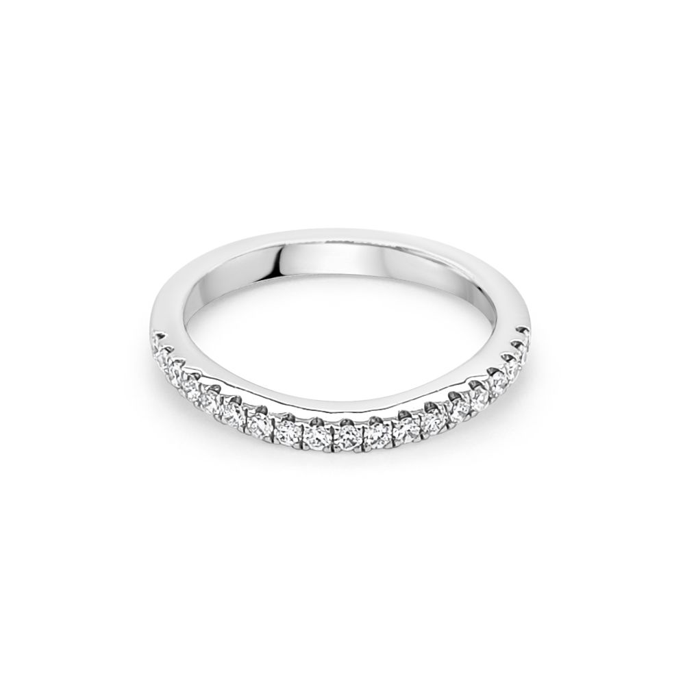 18ct White Gold Wedding Ring RJ Barber Sons