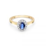 9ct Yellow Gold Sapphire Dress Ring