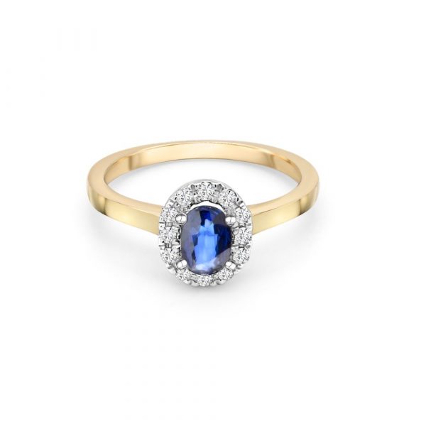 9ct Yellow Gold Sapphire Dress Ring