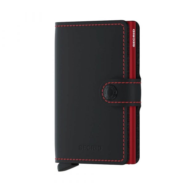 Secrid Miniwallet Matte Black and Red