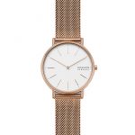 Signatur Rose-Tone Steel-Mesh Watch (SKW2784)