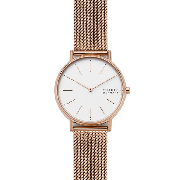Signatur Rose-Tone Steel-Mesh Watch (SKW2784)