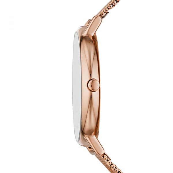 Signatur Rose-Tone Steel-Mesh Watch (SKW2784)