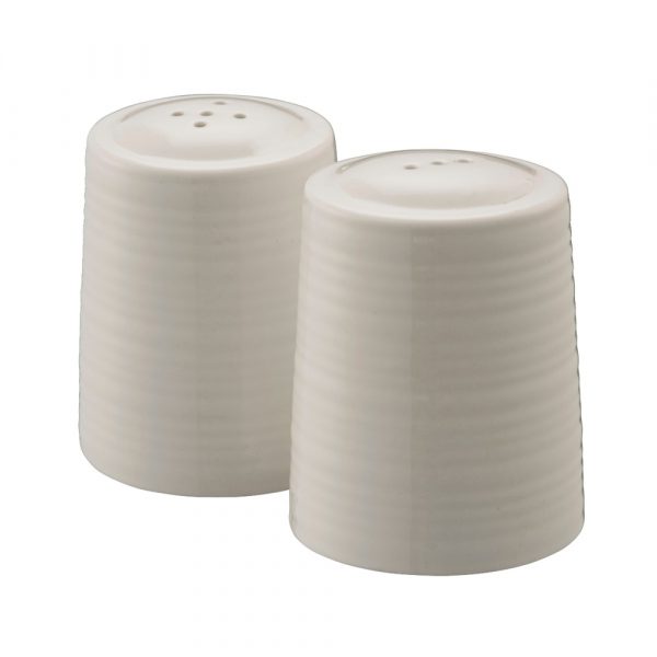 Belleek Living Ripple Salt and Pepper Shakers (7973)