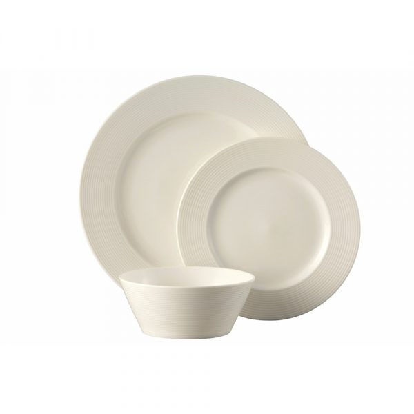 Belleek Living Ripple Dinnerware 12 Piece Set (7983)