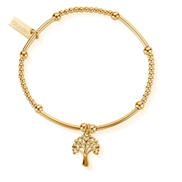 Cute Mini Heart Tree Of Life Bracelet - Gold (EGBCM775)