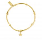 Mini Noodle Ball Star Bracelet - Gold (EGBMNB810)