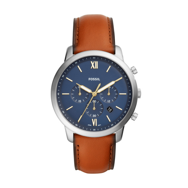 Neutra Chronograph Brown Leather Watch (FS5453)