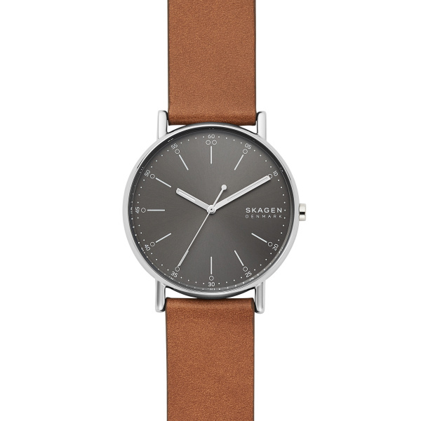 Signatur Three Hand Brown Leather Watch (SKW6578)