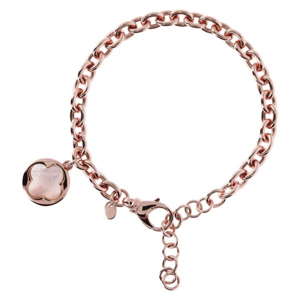 Four Leaf Clover Charm Chain Bracelet (WSBZ00912.PM)