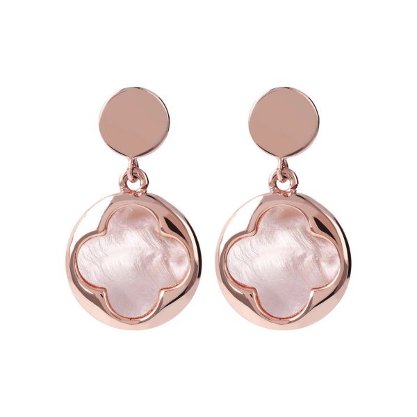 Four Leaf Clover Dangle Earrings (WSBZ00914.PM)