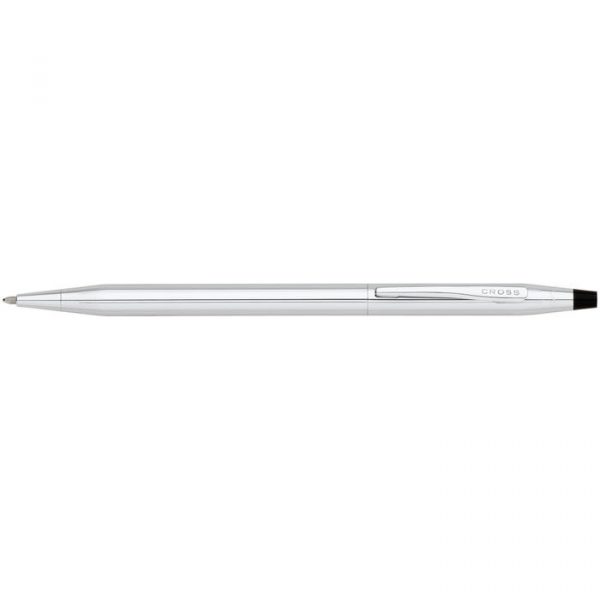 Classic Century Lustrous Chrome Ballpoint with Classic Black Journal Gift Set (3502/1M)