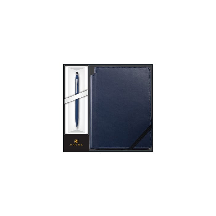 Click Midnight Blue Ballpoint Pen with Midnight Blue Journal Gift Set (AT0622-121-2M)