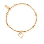 Cute Mini Open Heart Bracelet Gold (EGBCM006)