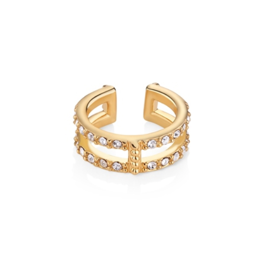 Single Cuff Earring Clear Stones (ER2804)