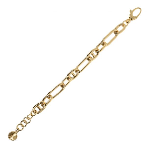 Oval Chain Bracelet Yellow Gold (WSBZ01577Y.Y)