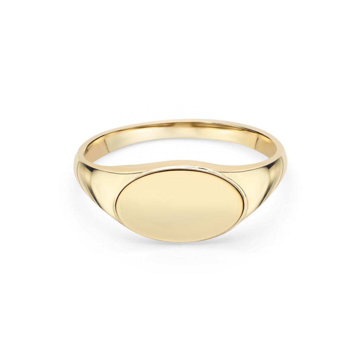 9ct Yellow Gold Oval Signet Ring