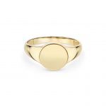 9ct Yellow Gold Round Signet Ring