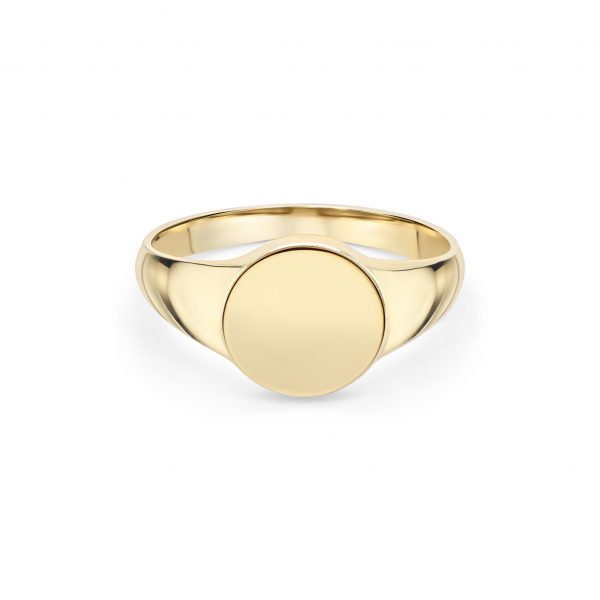 9ct Yellow Gold Round Signet Ring