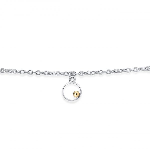 Cathal Barber Goldsmith Circle Bracelet in Silver and Gold