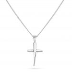 Cathal Barber Goldsmith Curved Silver Cross Pendant
