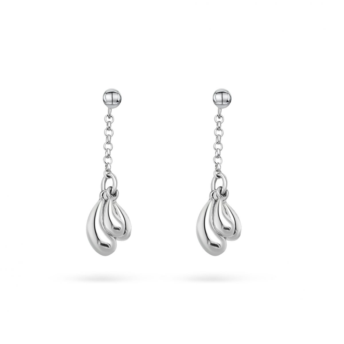 Cathal Barber Goldsmith Droplet Earrings in Sterling Silver