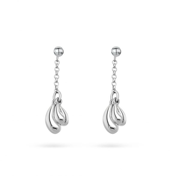 Cathal Barber Goldsmith Droplet Earrings in Sterling Silver