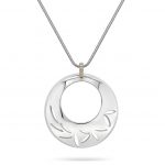 Cathal Barber Goldsmith Hand-Made Circle Pendant with Diamonds